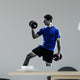 man exercising weight training silhouette 