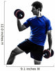 man exercising weight training silhouette 