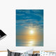 Blue Sunrise Wall Mural