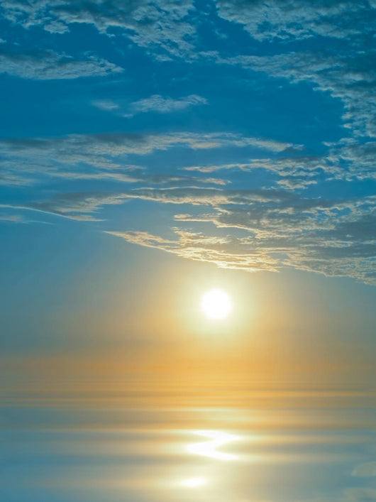 Blue Sunrise Wall Mural