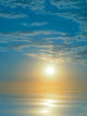 Blue Sunrise Wall Mural