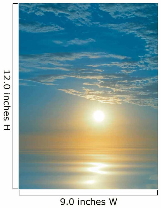Blue Sunrise Wall Mural