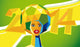 fussball poster brasilien 2014 