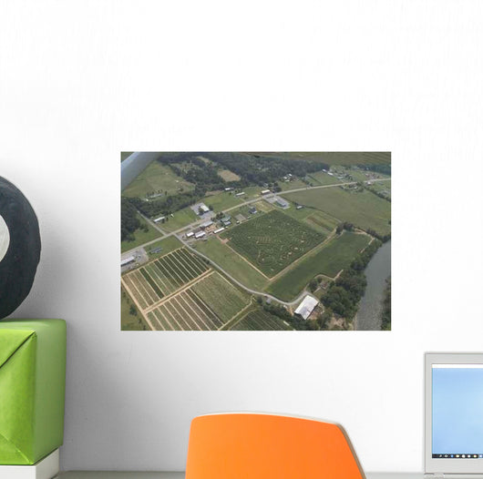 Farmland from Air Wall Decal