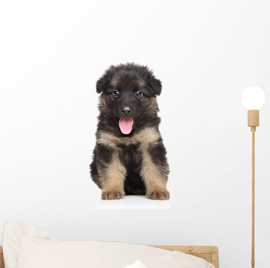 German Shepherd Puppy Wall Decal Design 1