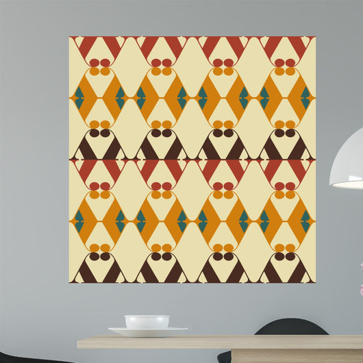 Retro Style Abstract Seamless Wall Decal