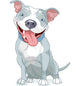 Pit Bull Dog Wall Decal