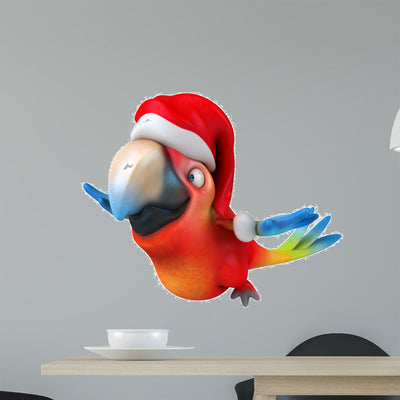 Parrot shown on a wall