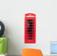 Red Telephone Box on White 