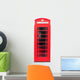 Red Telephone Box on White 