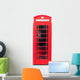Red Telephone Box on White 