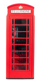Red Telephone Box on White 