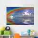 Clouds Sky and Rainbow in the Ocean Wall Mural