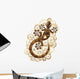 Steampunk Gecko Lizard Vintage Style-geco Meccanico Wall Decal