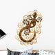 Steampunk Gecko Lizard Vintage Style-geco Meccanico Wall Decal