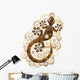 Steampunk Gecko Lizard Vintage Style-geco Meccanico Wall Decal