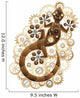 Steampunk Gecko Lizard Vintage Style-geco Meccanico Wall Decal