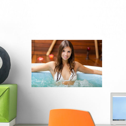 Beautiful woman in a spa 