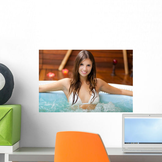 Beautiful woman in a spa 