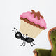 Ant Carrying Cupcake Wall Decal