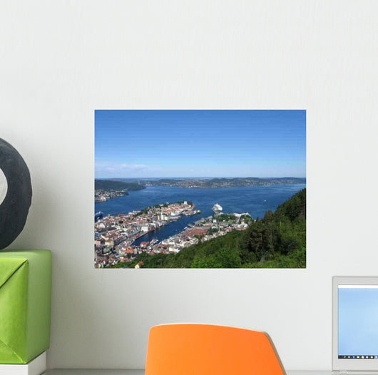 From Mountain Overlooking Bergen Wall Decal