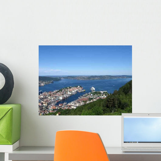 From Mountain Overlooking Bergen Wall Decal