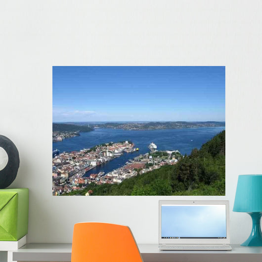 From Mountain Overlooking Bergen Wall Decal