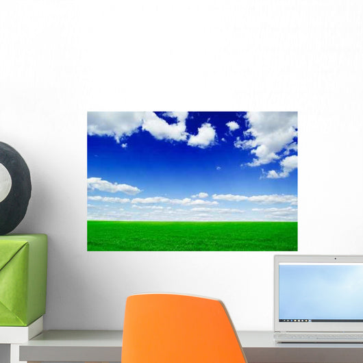Field and Clouds Wall Decal Design 2