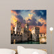 Medieval Castle Scaliger at sunset Wall Mural