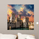 Medieval Castle Scaliger at sunset Wall Mural