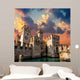 Medieval Castle Scaliger at sunset Wall Mural