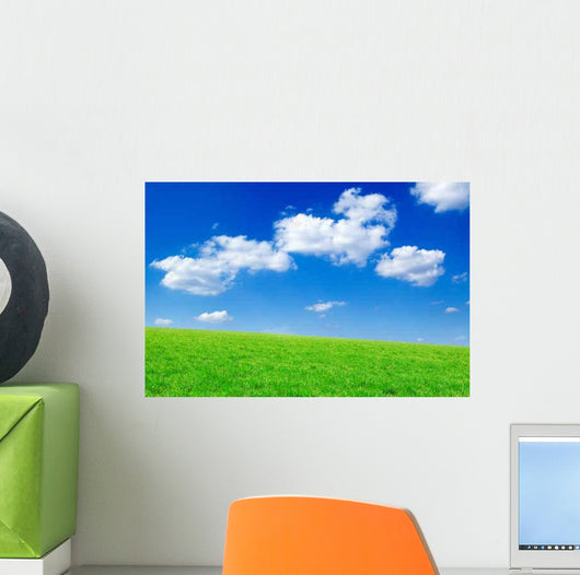 Green Field Wall Decal Design 2