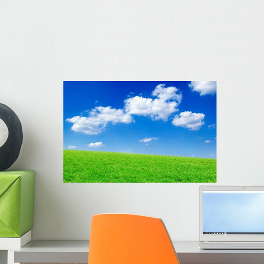 Green Field Wall Decal Design 2