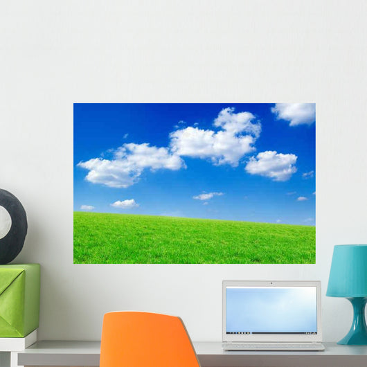 Green Field Wall Decal Design 2
