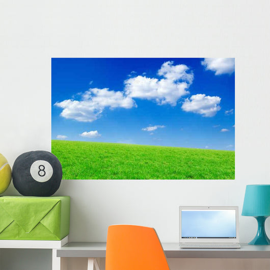 Green Field Wall Decal Design 2