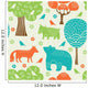 Forest Animals Seamless Pattern Wall Decal Design 2