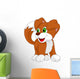 Cute puppy cartoon Wall Decal