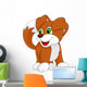 Cute puppy cartoon Wall Decal