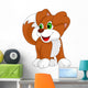 Cute puppy cartoon Wall Decal