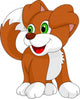 Cute puppy cartoon Wall Decal