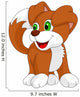 Cute puppy cartoon Wall Decal