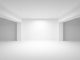 Abstract white empty interior perspective background 