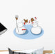Winter accident Wall Decal