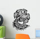 phoenix black white Wall Decal