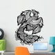 phoenix black white Wall Decal