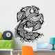 phoenix black white Wall Decal