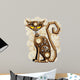 Steampunk Cat Vintage Style-Gatto Meccanico Surreale 
