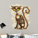 Steampunk Cat Vintage Style-Gatto Meccanico Surreale 