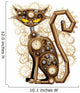 Steampunk Cat Vintage Style-Gatto Meccanico Surreale 