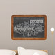 personal development word cloud Wall Decal